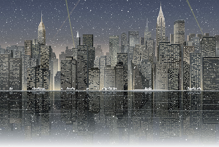 マンハッタンの雪